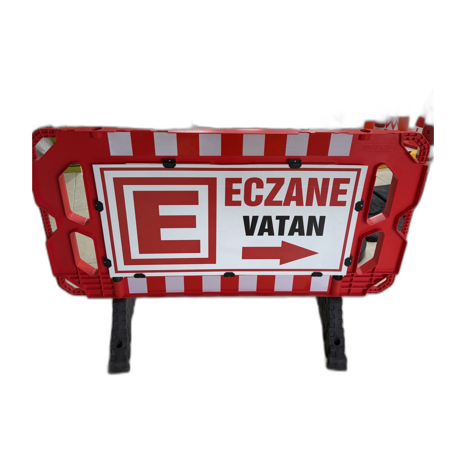 Kırmızı Güvenlik Bariyeri | 150X50 cm Uyarı